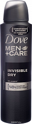 Дезодорант-антиперспирант спрей Dove Men+Care Invisible Dry Экстразащита без белых следов 150мл
