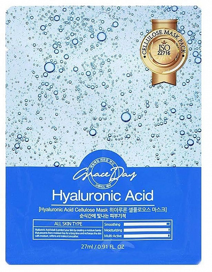 Тканевая маска Grace Day с гиалуроновой кислотой