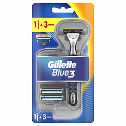 Станки одноразовые мужские Gillette Blue 3 + 3 кассеты