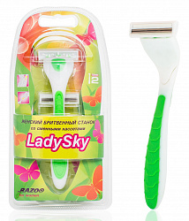 Станок бритвенный женский Razo Lady sky 4+2 сменные кассеты