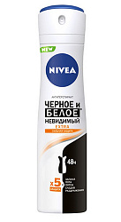 Дезодорант-антиперспирант спрей Nivea Extra Невидимая защита 150мл