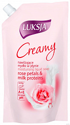 Жидкое мыло Luksja Лепестки роз и протеины молока 400мл