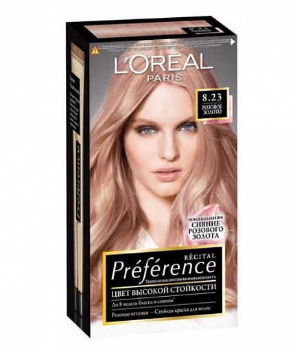 Краска для волос L'Oreal Paris Preference 8.23 Розовое золото