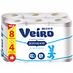 Туалетная бумага Veiro Домашняя 2 слоя 12 рулонов белая