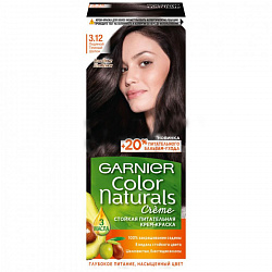 Крем-Краска для волос GARNIER Color Naturals 3.12 Ледяной т.шатен