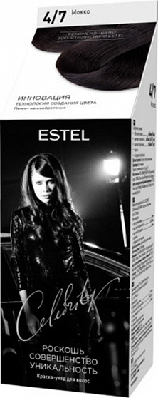 Краска для волос ESTEL Celebrity Мокко 4/7