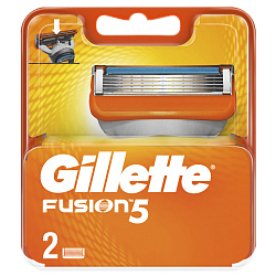 Сменные кассеты для бритья Gillette FUSION мужские 2шт