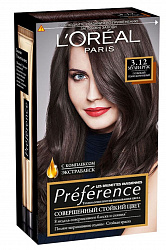 Краска для волос L'Oreal Paris Preference 3.12 Мулен Руж