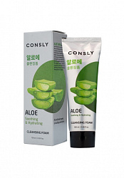 Успокаивающая кремовая пенка для умывания c экстрактом алоэ вера 100мл