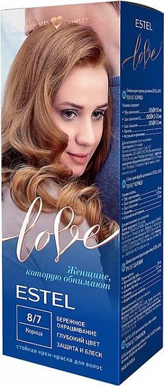 Краска-крем для волос ESTEL Love 8/7 Корица