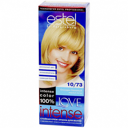 Краска-крем для волос ESTEL Love 10/73 Бежевый Блондин