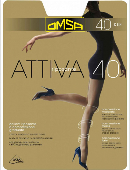 Колготки Omsa Attiva Daino 4 40den