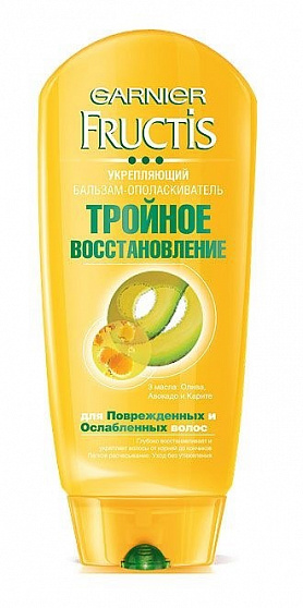 Бальзам для волос FRUCTIS Тройное восстановление 387мл