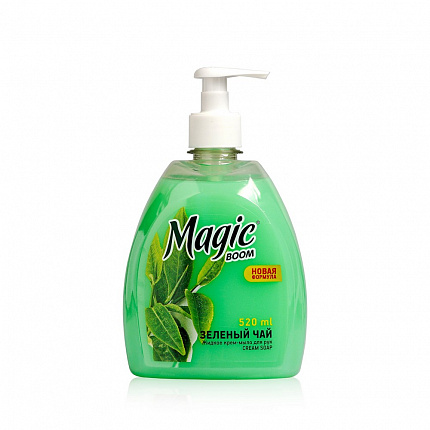 Мыло жидкое Magic Boom зеленый чай 520мл
