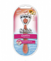 Станок бритвенный женский Schick Quattro Bikini +1 кассета