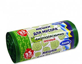 Мешки для мусора 35л 15шт.bio-LDPE