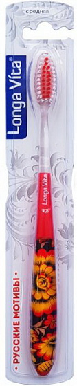 Зубная щетка Longa Vita Русские Мотивы средняя